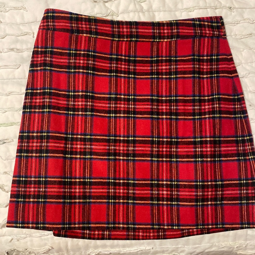 Brand new J. Crew plaid skirt. Size 14